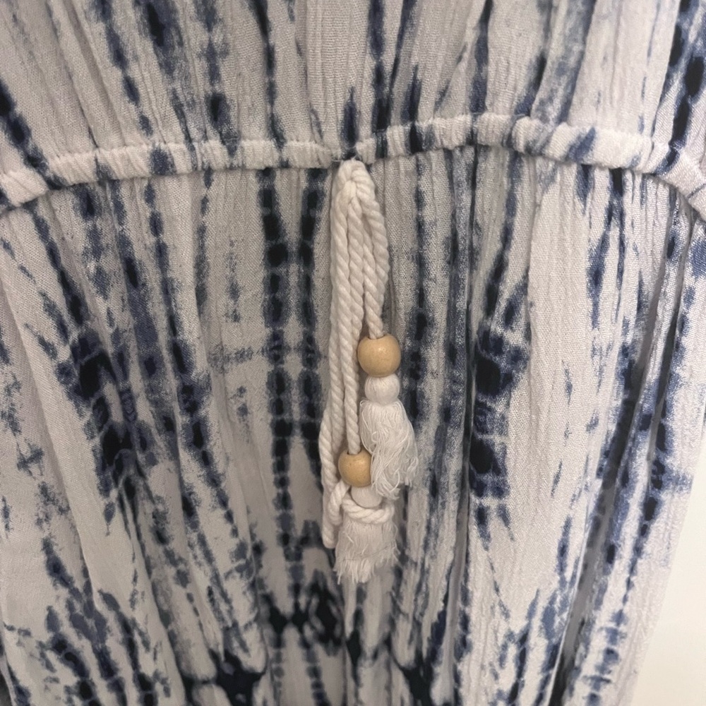 Bebop brand tie-dyed tank mini dress with colorful embroidered front. EUC - Picture 5 of 7